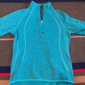 Eddie Bauer fleece knit 1/4 zip sweater